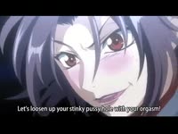 Busty anime girl got creampied